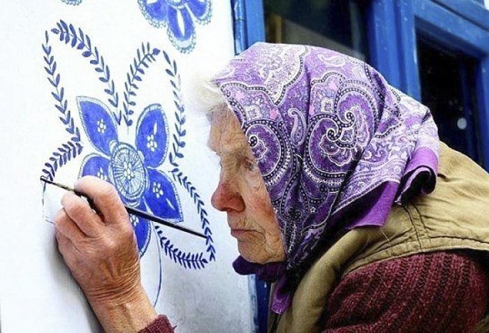 90-летняя бабушка