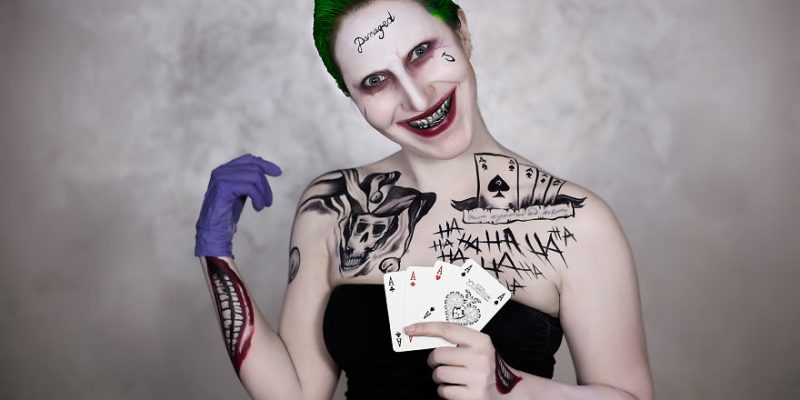Макияж Joker’а из «Отряда самоубийц»