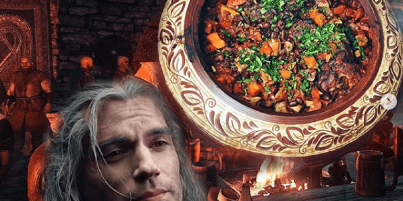 ЕДА ИЗ ВЕДЬМАКА: ГОЛЯШКА ИНДЕЙКИ, ТУШЕНАЯ В ОВОЩАХ С ГРИБАМИ И ФАСОЛЬЮ